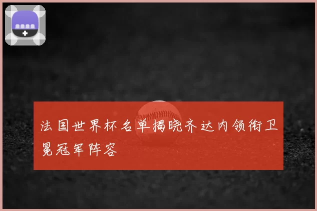 法国世界杯名单揭晓齐达内领衔卫冕冠军阵容